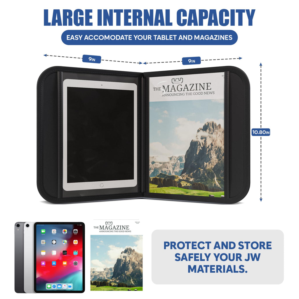 Slim Black Magazine and Tract Holder