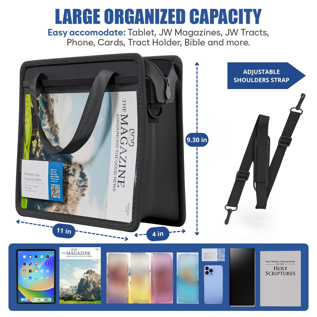 OLDECORY JW Magazine and Tract Holder + Stationary JW Letter Kit - JW Field Service Supplies, JW Ministry Supplies, JW Gifts