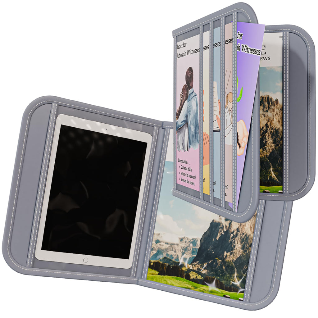 Slim Gray Magazine and Tract Holder