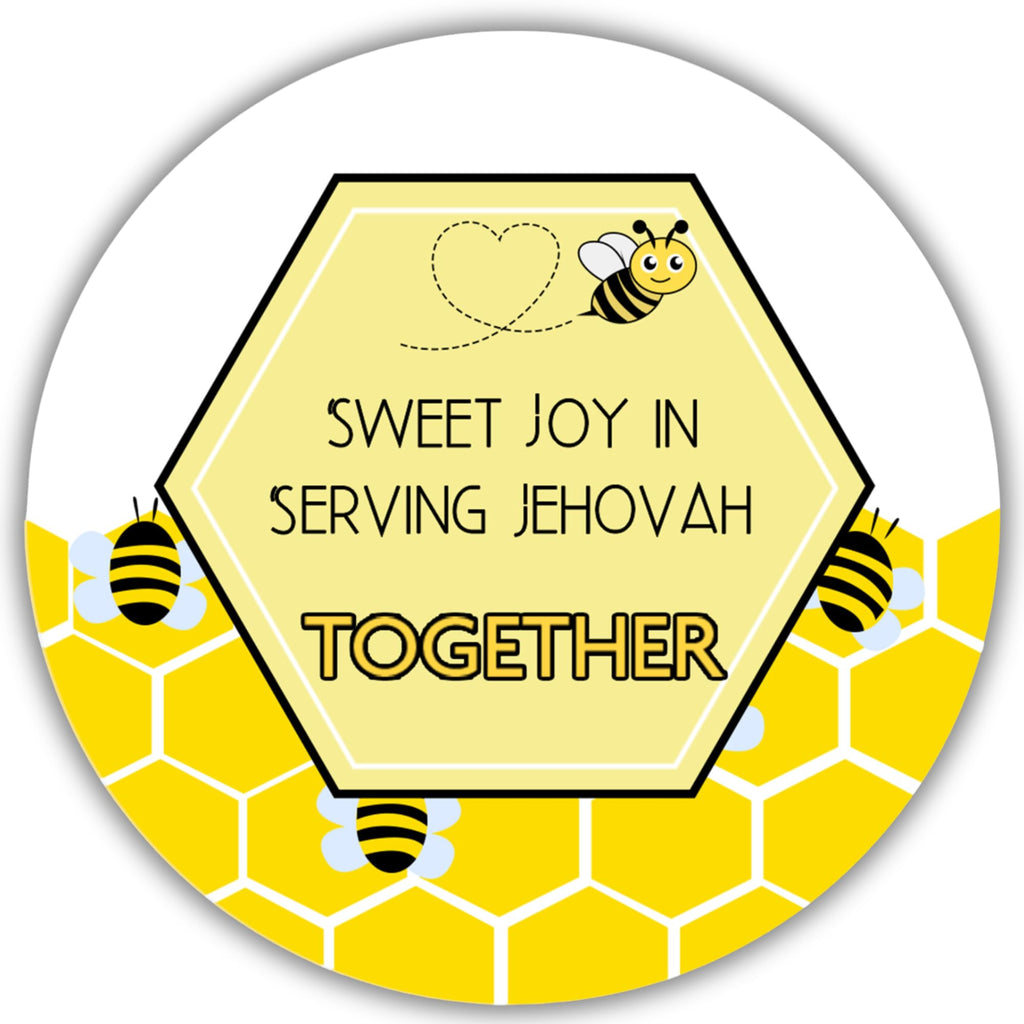 60 Stickers w/ Jehovah Witnesses Favorite Designs (2 Different Designs)