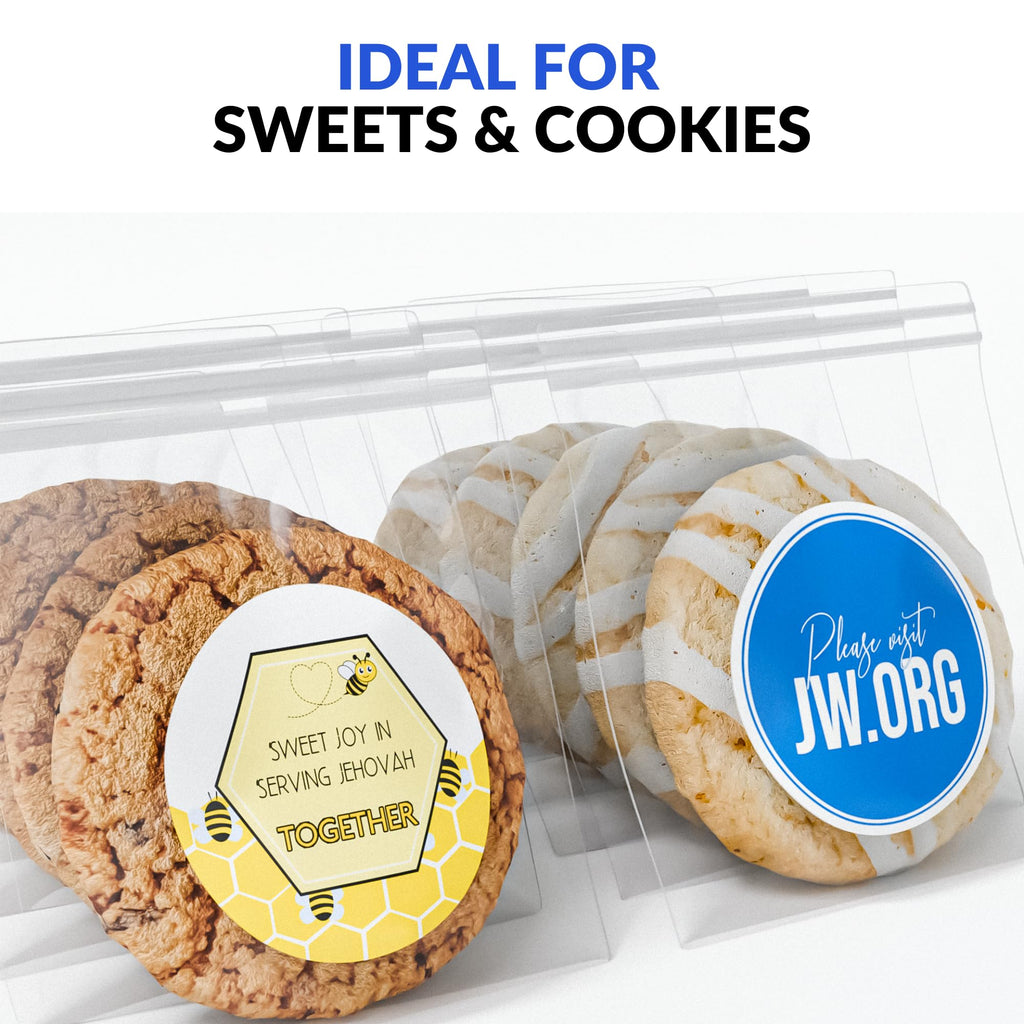 60 Stickers w/ Jehovah Witnesses Favorite Designs (2 Different Designs)