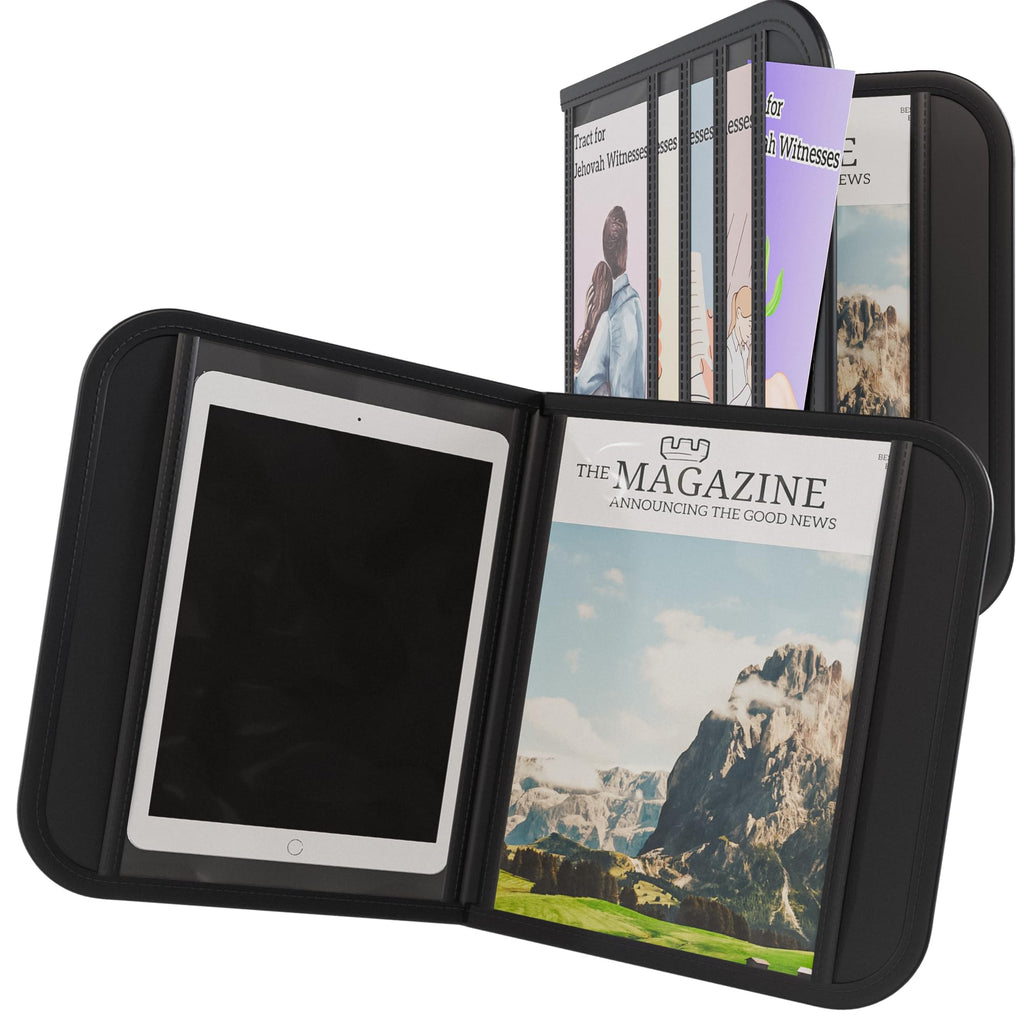 Slim Black Magazine and Tract Holder
