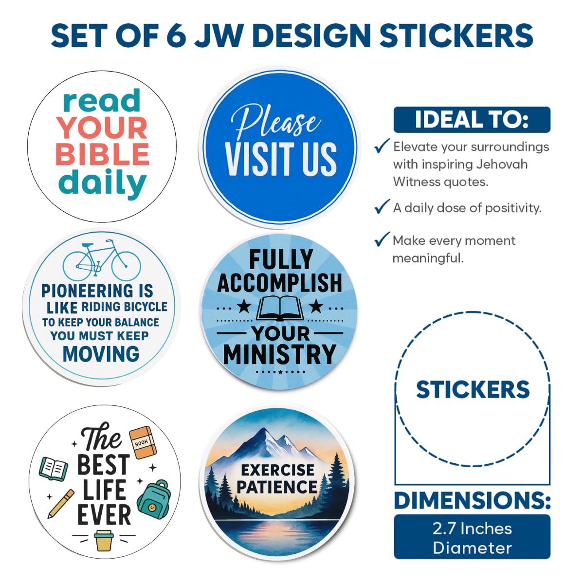 Portable Tract Holder - 50 house-to-house sheets included