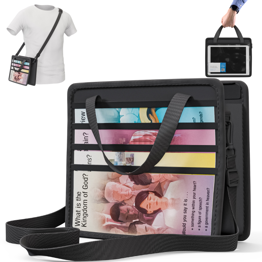 Magazine & Tract Holder w/ Shoulder Strap