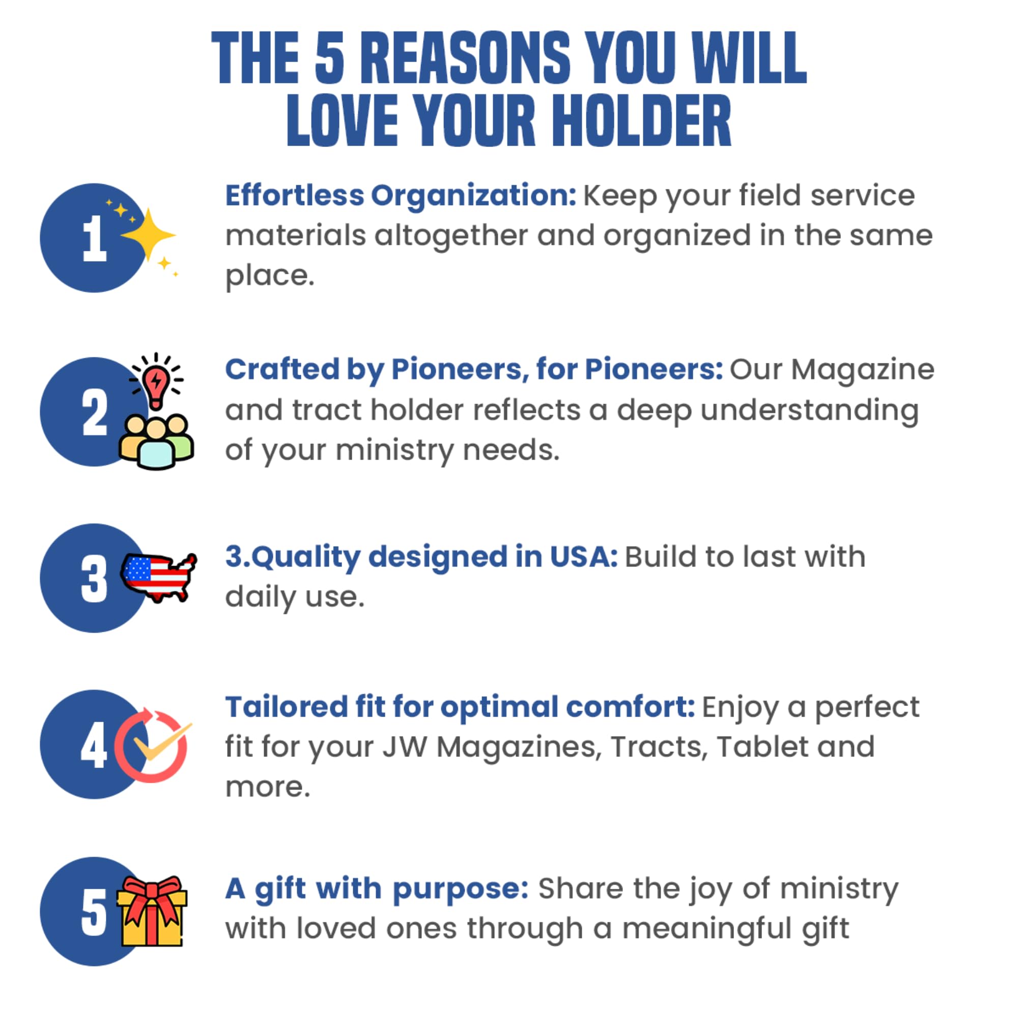 Slim Black Magazine and Tract Holder