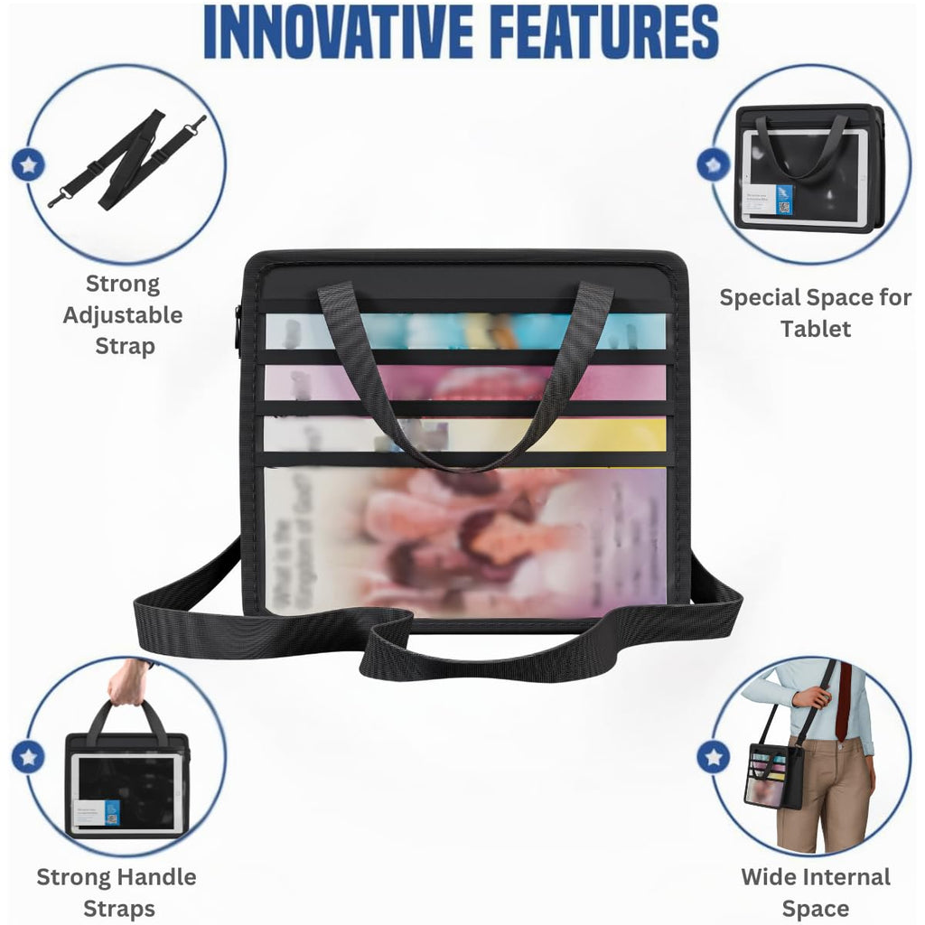 Magazine & Tract Holder w/ Shoulder Strap